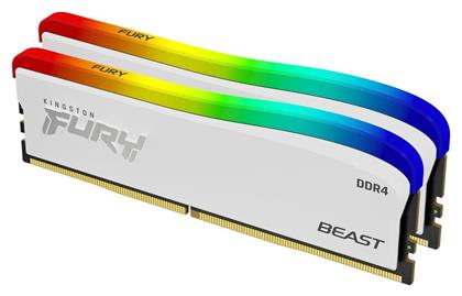 Kingston Fury Beast RGB 16GB DDR4 με 2 Modules (2x8GB)