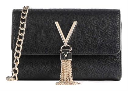 Valentino Bags Γυναικεία Flap Bag 'Ωμου Nero/gold