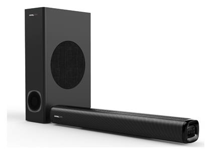 Crystal Audio CASB160S Soundbar 160W 2.1 με Τηλεχειριστήριο Μαύρο