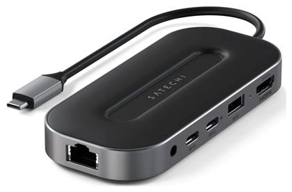 Satechi USB-C Docking Station με HDMI 4K PD Ethernet (ST-U4MGEM)