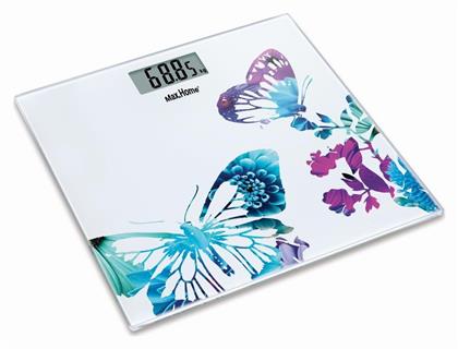 Max Home EB5632 Ψηφιακή Ζυγαριά σε χρώμα Λευκό Πεταλούδες από το 24home