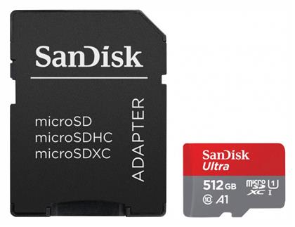 Sandisk Ultra microSDXC 512GB Class 10 U1 A1 UHS-I από το e-shop