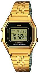 Casio Vintage Iconic Ψηφιακό Ρολόι Μπαταρίας με Χρυσό Μεταλλικό Μπρασελέ