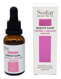 Sostar Mornin' Glow Peptide & Collagen Face Booster 30ml