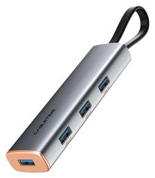 Cabletime CT-HUBP4 USB 3.0 Hub 4 Θυρών με σύνδεση USB-C Γκρι