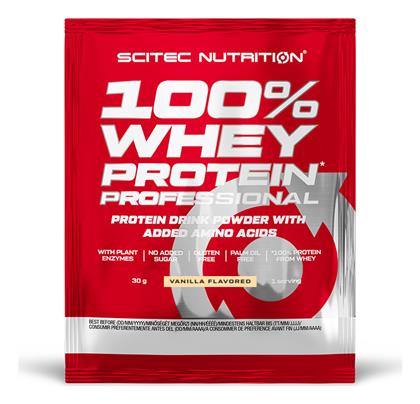 Scitec Nutrition 100% Whey Professional With Added Amino Acids Βανίλια 30gr