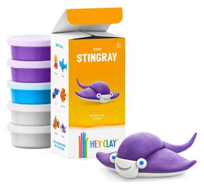 Hey Clay Claymates Ocean Stingray Παιδικός Πηλός Σετ Πολύχρωμος 275gr