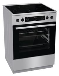 Gorenje Ελεύθερη με Κεραμικές Εστίες Inox GECS6C70XPA