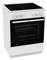 Gorenje Ελεύθερη με Κεραμικές Εστίες Λευκή GEC6A41WC