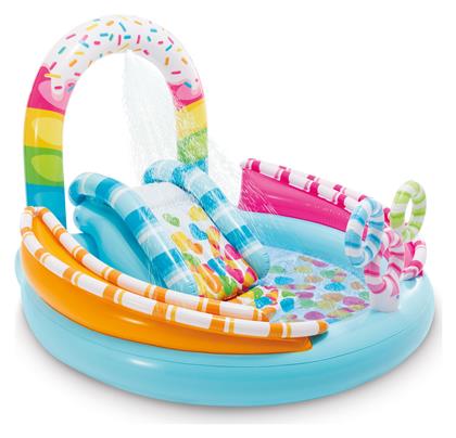 Intex Candyfun Play Center Παιδική Στρογγυλή Πισίνα PVC Φουσκωτή 170x122εκ. Τιρκουάζ