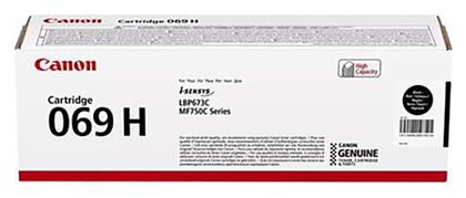 Canon 069H Γνήσιο Toner Laser Εκτυπωτή Μαύρο High Yield 7600 Σελίδων (5098C002)