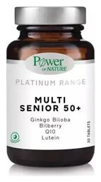 Power Of Nature Platinum Range Multi Senior 50+ Πολυβιταμίνη για Ενέργεια 30 ταμπλέτες