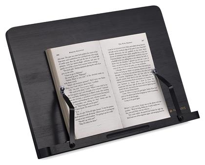 Ξύλινη Βάση Ανάγνωσης σε Μαύρο Χρώμα 24x33εκ. 1τμχ