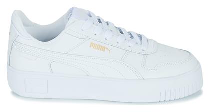 Puma Carina Γυναικεία Flatforms Sneakers Λευκά από το Modivo