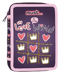 Must Team Love Wins Κασετίνα Γεμάτη Μωβ