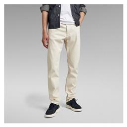 G-Star Raw Triple A Ανδρικό Παντελόνι Τζιν Regular Fit Straight Ecru