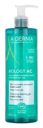 A-Derma Biology Ac Gel Καθαρισμού Προσώπου 400ml