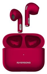 Riversong Air Mini Pro Earbud Bluetooth Handsfree Ακουστικά με Θήκη Φόρτισης Red Magenta