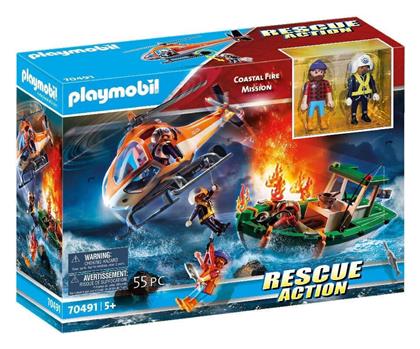 Playmobil Επιχείρηση Πυροσβεστικής-Διάσωση στη Θάλασσα για 6 ετών