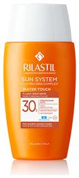 Rilastil Sun System Water Touch Αδιάβροχη Αντηλιακή Κρέμα Προσώπου SPF30 50ml