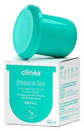 Clinea Sleeping Spa Overnight De-Stress Ενυδατική Κρέμα Νυκτός 50ml