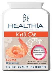 Healthia Ωμέγα 3 Krill Oil 500mg 60 κάψουλες