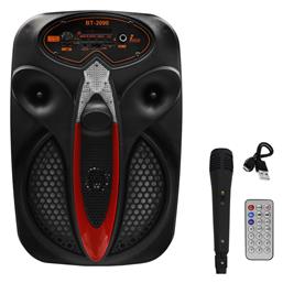 Ηχείο Karaoke με Ενσύρματo Μικρόφωνο BT-2090 σε Μαύρο Χρώμα