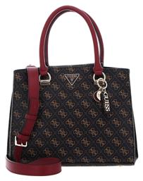 Guess Noelle Satchel HWQL7879060 Γυναικεία Τσάντα Tote Χειρός Καφέ