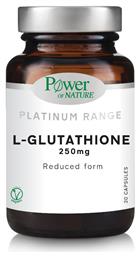 Power Of Nature Platinum Range L-Glutathione 250mg 30 κάψουλες