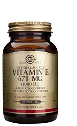 Solgar Vitamin E Βιταμίνη 1000iu 671mg 50 μαλακές κάψουλες