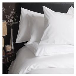 Blanc de Blanc Standard Line Solid Σεντόνι Ξενοδοχείου Λευκό Μονό 160x240εκ. Βαμβάκι & Πολυεστέρας