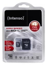 Intenso 3413450 microSDHC 4GB Class 10 High Speed