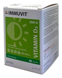 Leriva Pharma Immuvit Vitamin D3 Βιταμίνη 60 κάψουλες