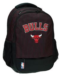 Back Me Up NBA Chicago Bulls Τσάντα Πλάτης Μαύρη 30lt