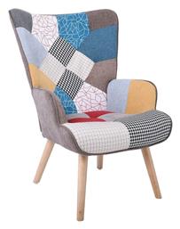 Μπερζέρα Alma 69x76x97cm Patchwork