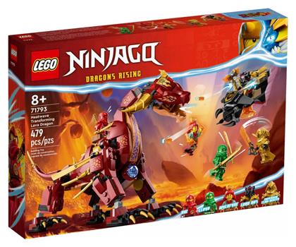 Lego Ninjago Heatwave Transforming Lava Dragon για 8+ Ετών