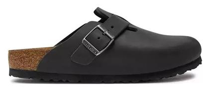 Birkenstock Boston Oiled Leather Δερμάτινα Ανατομικά Σαμπό
