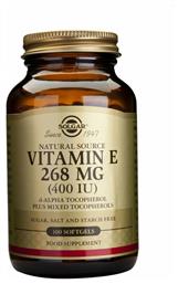 Solgar Vitamin E Βιταμίνη για Αντιοξειδωτικό 400iu 268mg 100 μαλακές κάψουλες