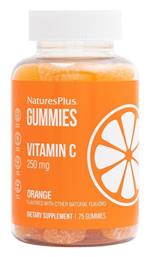 Nature's Plus Gummies Vitamin C Βιταμίνη 250mg Πορτοκάλι 75 x 1 ζελεδάκια 75τμχ