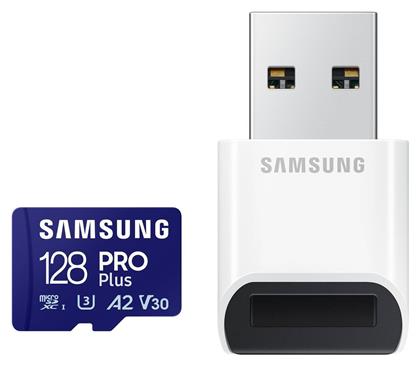 Samsung Pro Plus (2023) microSDXC 128GB Class 10 U3 V30 A2 UHS-I από το e-shop