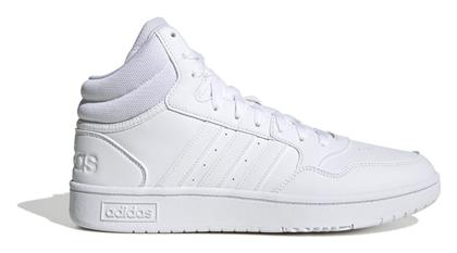 Adidas Hoops 3.0 Mid Ανδρικά Sneakers Λευκά