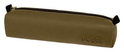 Polo Roll Cord Κασετίνα Βαρελάκι Καφέ