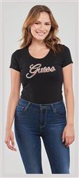 Guess T-Shirt Μαύρο