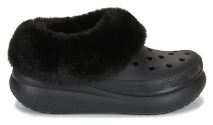 Crocs Furever Crush Γυναικεία Σαμπό Μαύρα