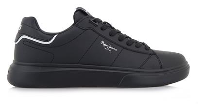 Pepe Jeans Eaton Unisex Sneakers Μαύρα από το MyShoe