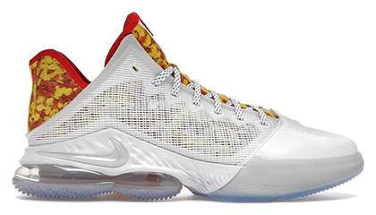 Nike LeBron 19 Low Μπασκετικά Παπούτσια White / Red / Yellow