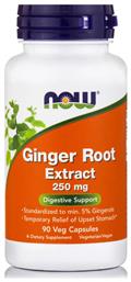 Now Foods Ginger Root Extract 250mg 90 φυτικές κάψουλες