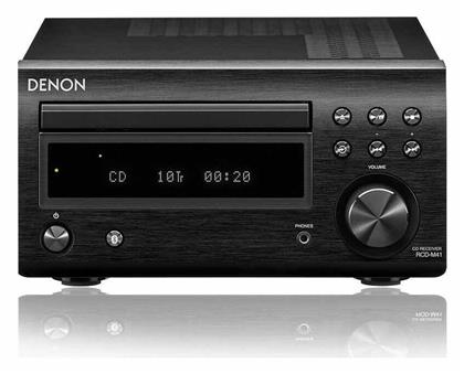 Denon Ηχοσύστημα 2.0 RCD-M41 DAB RCDM41DABBKEK 60W με CD / Digital Media Player και Bluetooth Μαύρο