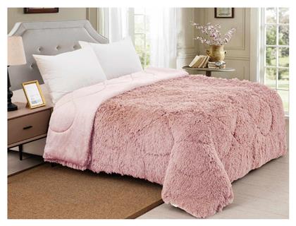 Linea Home Κουβερτοπάπλωμα Διπλό 210x230εκ. Hairy Ροζ