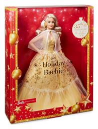 Barbie Συλλεκτική Κούκλα 2023 Holiday Golden Gown and Blond Hair για 6+ Ετών